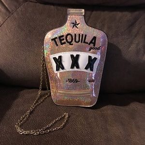 Tequila inspired novelty purse with chain strap